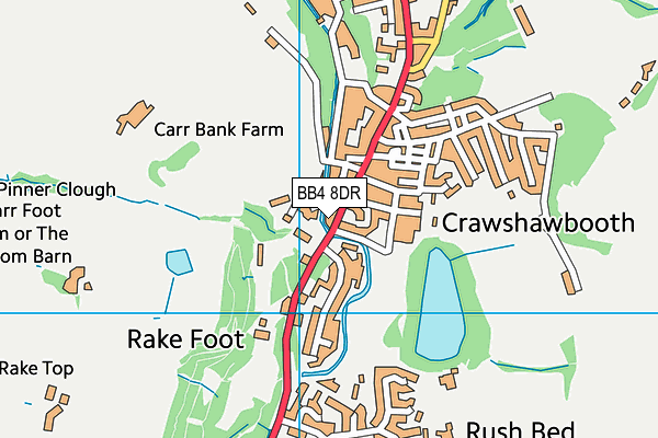 BB4 8DR map - OS VectorMap District (Ordnance Survey) BB4 8DR map - OS VectorMap District (Ordnance Survey)
