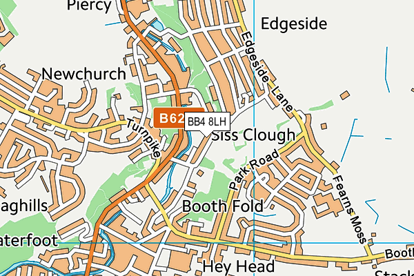 BB4 8LH map - OS VectorMap District (Ordnance Survey) BB4 8LH map - OS VectorMap District (Ordnance Survey)