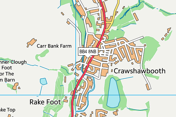 BB4 8NB map - OS VectorMap District (Ordnance Survey) BB4 8NB map - OS VectorMap District (Ordnance Survey)