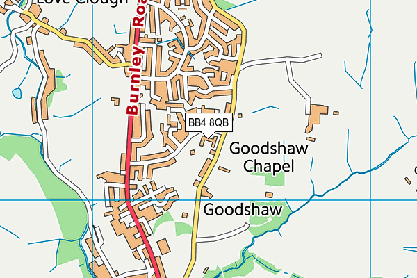 BB4 8QB map - OS VectorMap District (Ordnance Survey) BB4 8QB map - OS VectorMap District (Ordnance Survey)