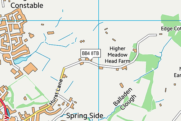 BB4 8TB map - OS VectorMap District (Ordnance Survey) BB4 8TB map - OS VectorMap District (Ordnance Survey)