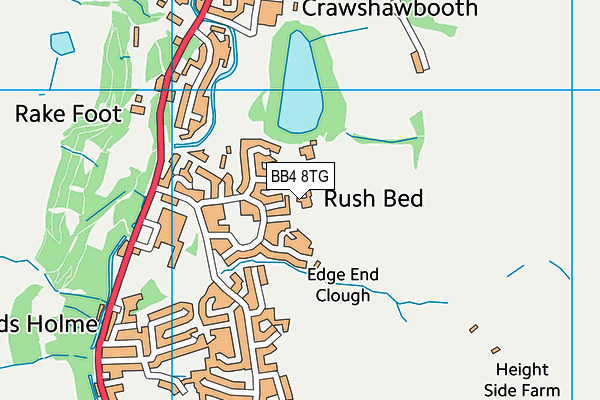 BB4 8TG map - OS VectorMap District (Ordnance Survey) BB4 8TG map - OS VectorMap District (Ordnance Survey)