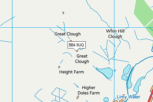 BB4 8UQ map - OS VectorMap District (Ordnance Survey) BB4 8UQ map - OS VectorMap District (Ordnance Survey)