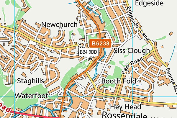 BB4 9DD map - OS VectorMap District (Ordnance Survey) BB4 9DD map - OS VectorMap District (Ordnance Survey)