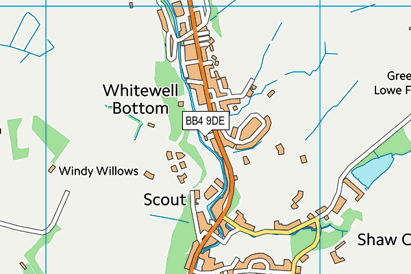 BB4 9DE map - OS VectorMap District (Ordnance Survey) BB4 9DE map - OS VectorMap District (Ordnance Survey)