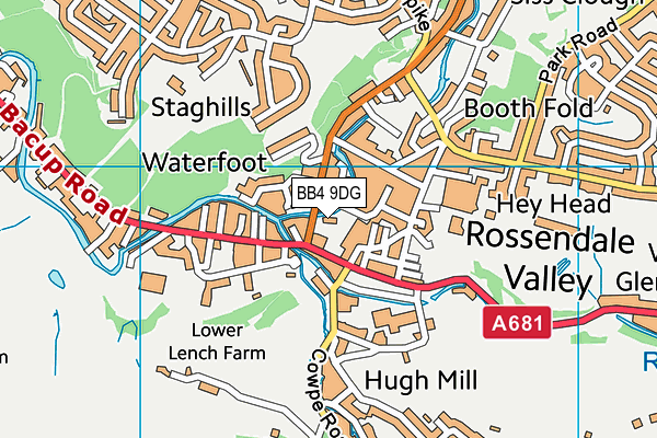 BB4 9DG map - OS VectorMap District (Ordnance Survey) BB4 9DG map - OS VectorMap District (Ordnance Survey)