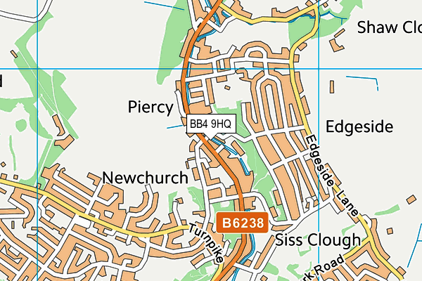 BB4 9HQ map - OS VectorMap District (Ordnance Survey) BB4 9HQ map - OS VectorMap District (Ordnance Survey)