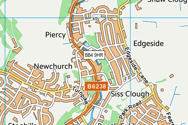 BB4 9HR map - OS VectorMap District (Ordnance Survey) BB4 9HR map - OS VectorMap District (Ordnance Survey)