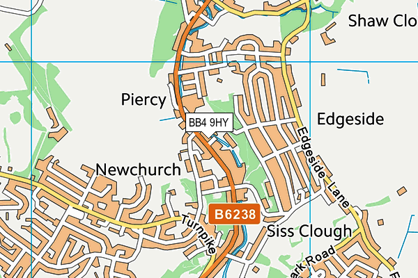 BB4 9HY map - OS VectorMap District (Ordnance Survey) BB4 9HY map - OS VectorMap District (Ordnance Survey)