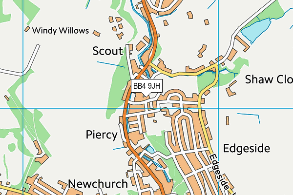 BB4 9JH map - OS VectorMap District (Ordnance Survey) BB4 9JH map - OS VectorMap District (Ordnance Survey)