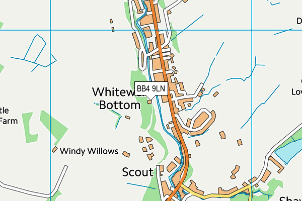 BB4 9LN map - OS VectorMap District (Ordnance Survey) BB4 9LN map - OS VectorMap District (Ordnance Survey)