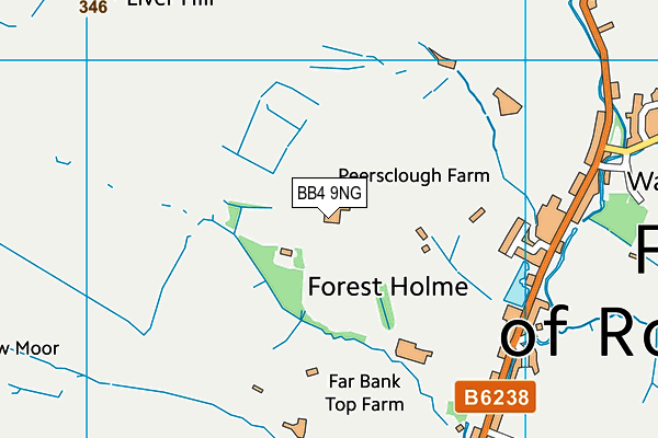 BB4 9NG map - OS VectorMap District (Ordnance Survey) BB4 9NG map - OS VectorMap District (Ordnance Survey)
