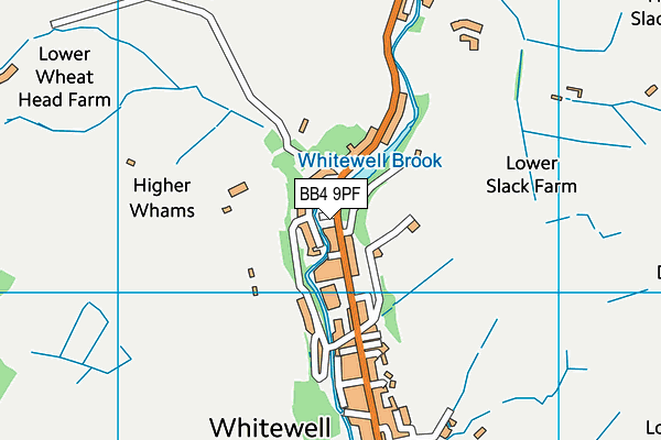 BB4 9PF map - OS VectorMap District (Ordnance Survey) BB4 9PF map - OS VectorMap District (Ordnance Survey)