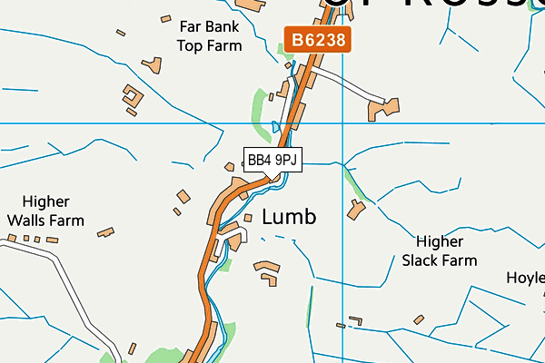 BB4 9PJ map - OS VectorMap District (Ordnance Survey) BB4 9PJ map - OS VectorMap District (Ordnance Survey)