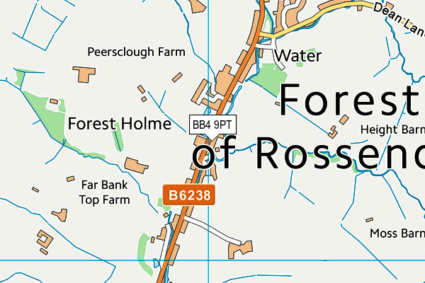 BB4 9PT map - OS VectorMap District (Ordnance Survey) BB4 9PT map - OS VectorMap District (Ordnance Survey)