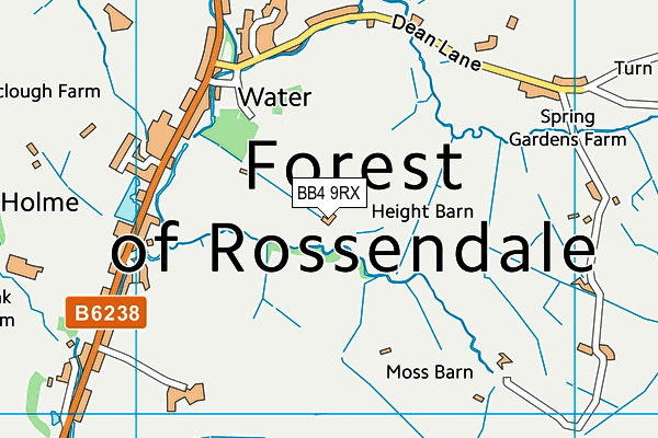 BB4 9RX map - OS VectorMap District (Ordnance Survey) BB4 9RX map - OS VectorMap District (Ordnance Survey)