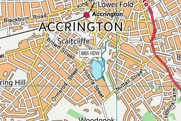 BB5 0DW map - OS VectorMap District (Ordnance Survey) BB5 0DW map - OS VectorMap District (Ordnance Survey)