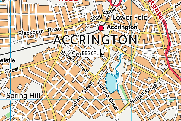 BB5 0FL map - OS VectorMap District (Ordnance Survey)