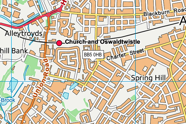 BB5 0HB map - OS VectorMap District (Ordnance Survey) BB5 0HB map - OS VectorMap District (Ordnance Survey)