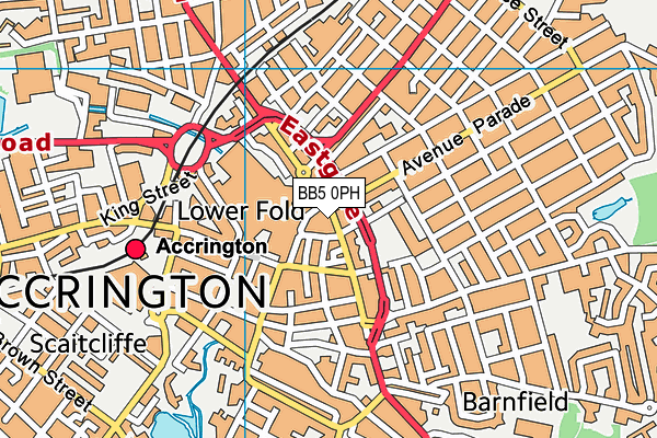 BB5 0PH map - OS VectorMap District (Ordnance Survey)