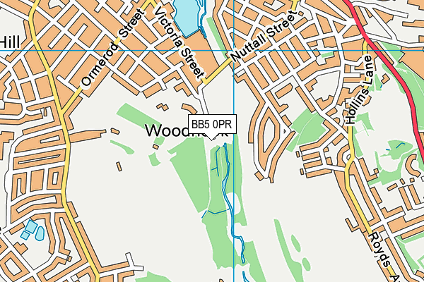 BB5 0PR map - OS VectorMap District (Ordnance Survey) BB5 0PR map - OS VectorMap District (Ordnance Survey)