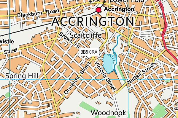 BB5 0RA map - OS VectorMap District (Ordnance Survey) BB5 0RA map - OS VectorMap District (Ordnance Survey)
