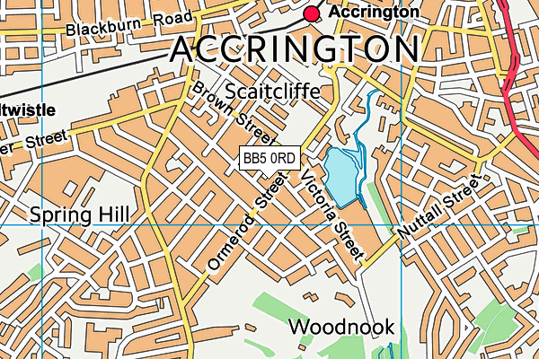 BB5 0RD map - OS VectorMap District (Ordnance Survey) BB5 0RD map - OS VectorMap District (Ordnance Survey)