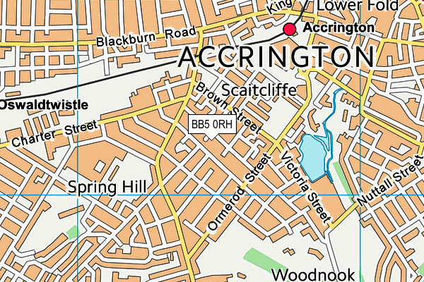 BB5 0RH map - OS VectorMap District (Ordnance Survey)