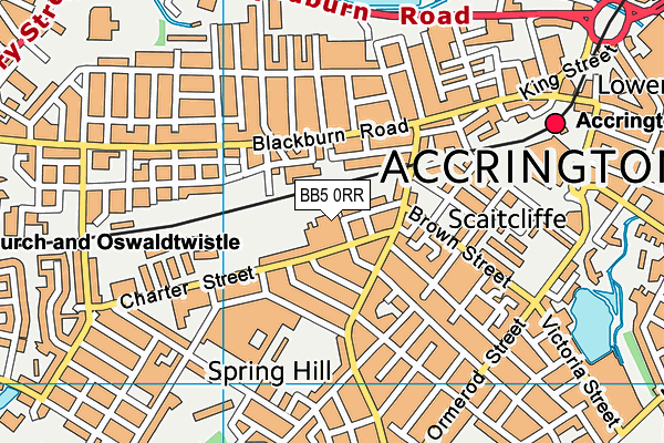 BB5 0RR map - OS VectorMap District (Ordnance Survey) BB5 0RR map - OS VectorMap District (Ordnance Survey)