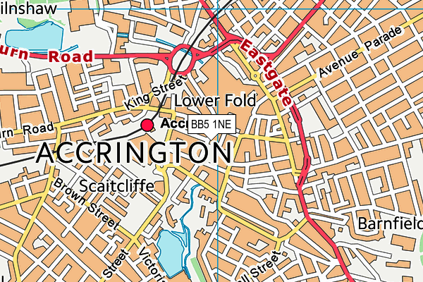 BB5 1NE map - OS VectorMap District (Ordnance Survey) BB5 1NE map - OS VectorMap District (Ordnance Survey)