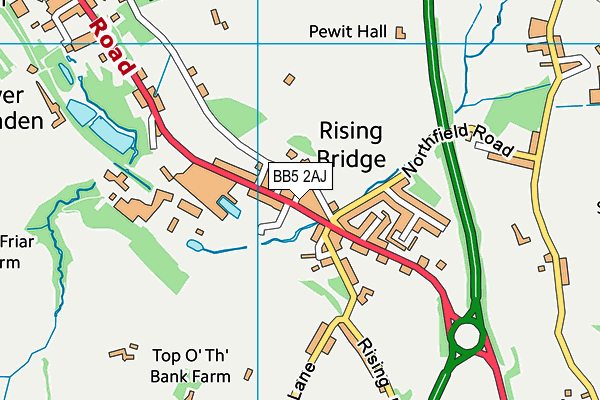 BB5 2AJ map - OS VectorMap District (Ordnance Survey) BB5 2AJ map - OS VectorMap District (Ordnance Survey)