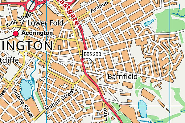 BB5 2BB map - OS VectorMap District (Ordnance Survey) BB5 2BB map - OS VectorMap District (Ordnance Survey)