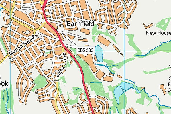 BB5 2BS map - OS VectorMap District (Ordnance Survey) BB5 2BS map - OS VectorMap District (Ordnance Survey)