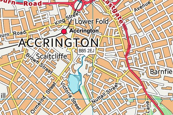 BB5 2EJ map - OS VectorMap District (Ordnance Survey) BB5 2EJ map - OS VectorMap District (Ordnance Survey)
