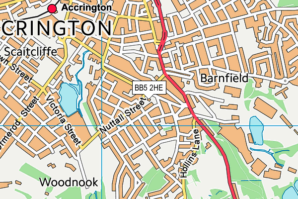BB5 2HE map - OS VectorMap District (Ordnance Survey) BB5 2HE map - OS VectorMap District (Ordnance Survey)