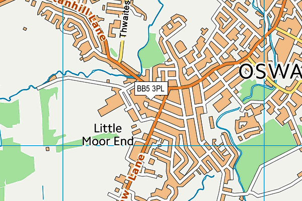 BB5 3PL map - OS VectorMap District (Ordnance Survey) BB5 3PL map - OS VectorMap District (Ordnance Survey)