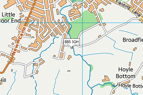 BB5 3QH map - OS VectorMap District (Ordnance Survey) BB5 3QH map - OS VectorMap District (Ordnance Survey)