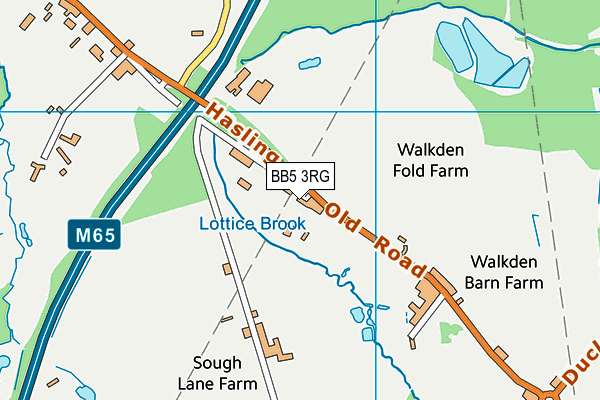 BB5 3RG map - OS VectorMap District (Ordnance Survey) BB5 3RG map - OS VectorMap District (Ordnance Survey)