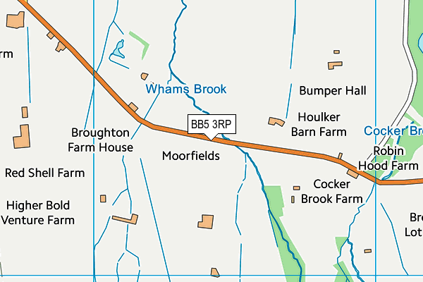 BB5 3RP map - OS VectorMap District (Ordnance Survey) BB5 3RP map - OS VectorMap District (Ordnance Survey)