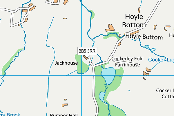 BB5 3RR map - OS VectorMap District (Ordnance Survey) BB5 3RR map - OS VectorMap District (Ordnance Survey)