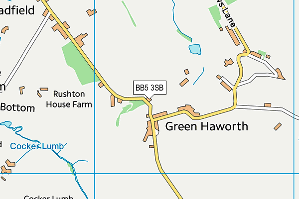 BB5 3SB map - OS VectorMap District (Ordnance Survey) BB5 3SB map - OS VectorMap District (Ordnance Survey)