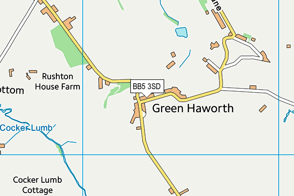 BB5 3SD map - OS VectorMap District (Ordnance Survey) BB5 3SD map - OS VectorMap District (Ordnance Survey)