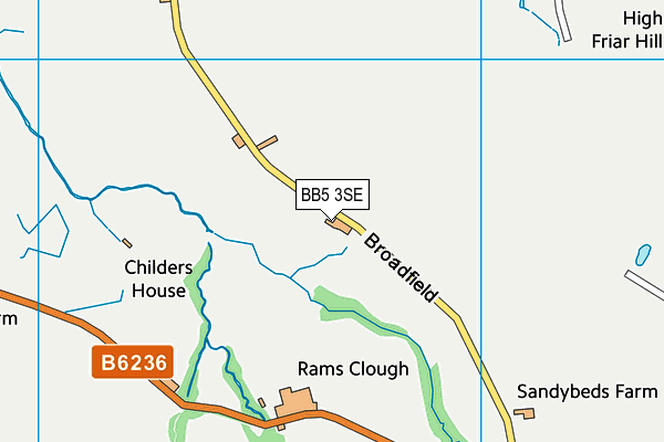 BB5 3SE map - OS VectorMap District (Ordnance Survey) BB5 3SE map - OS VectorMap District (Ordnance Survey)
