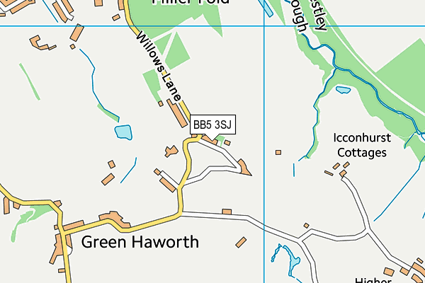BB5 3SJ map - OS VectorMap District (Ordnance Survey) BB5 3SJ map - OS VectorMap District (Ordnance Survey)