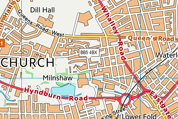 BB5 4BX map - OS VectorMap District (Ordnance Survey) BB5 4BX map - OS VectorMap District (Ordnance Survey)