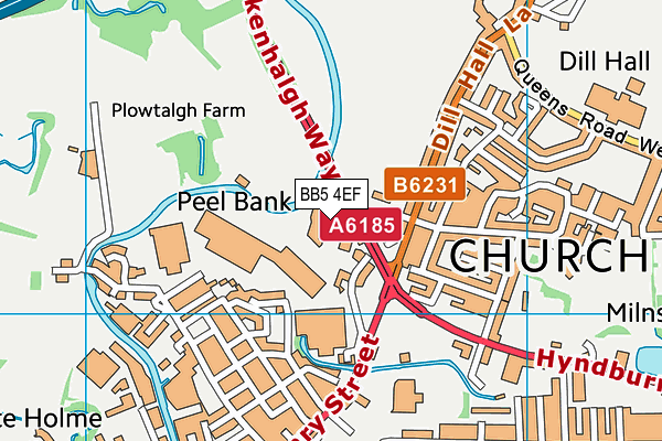 BB5 4EF map - OS VectorMap District (Ordnance Survey) BB5 4EF map - OS VectorMap District (Ordnance Survey)