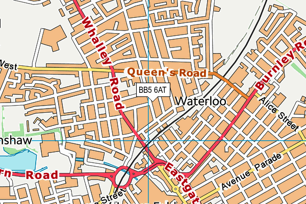 BB5 6AT map - OS VectorMap District (Ordnance Survey) BB5 6AT map - OS VectorMap District (Ordnance Survey)