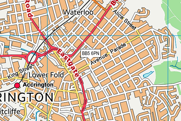 BB5 6PN map - OS VectorMap District (Ordnance Survey) BB5 6PN map - OS VectorMap District (Ordnance Survey)