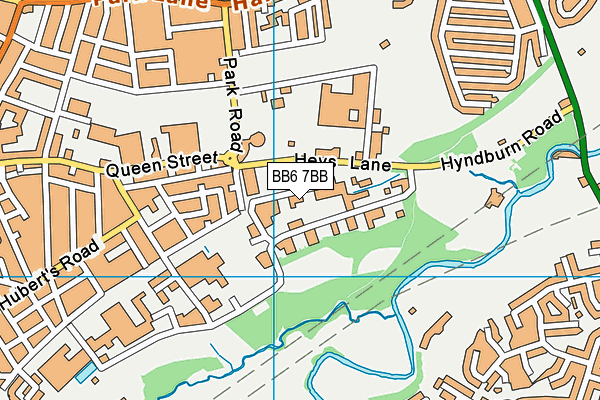 BB6 7BB map - OS VectorMap District (Ordnance Survey)