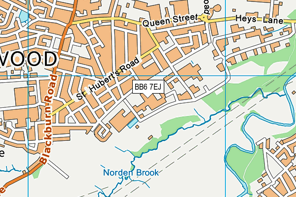 BB6 7EJ map - OS VectorMap District (Ordnance Survey) BB6 7EJ map - OS VectorMap District (Ordnance Survey)
